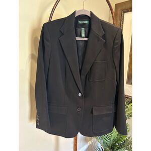 LAUREN by Ralph Lauren Black Blazer Size 12